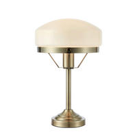 TISCHLEUCHTE AURELIA 25/39 cm  - Messingfarben/Weiß, Trend, Glas/Metall (25/39cm) - Markslöjd