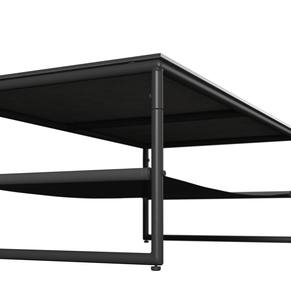 GARTENSET Webstoff Eisen  - Hellgrau/Schwarz, Design, Glas/Textil - Ambia Garden