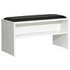 SITZBANK 90/48/40 cm Schwarz, Weiß  - Schwarz/Weiß, Basics, Textil (90/48/40cm) - Sadena