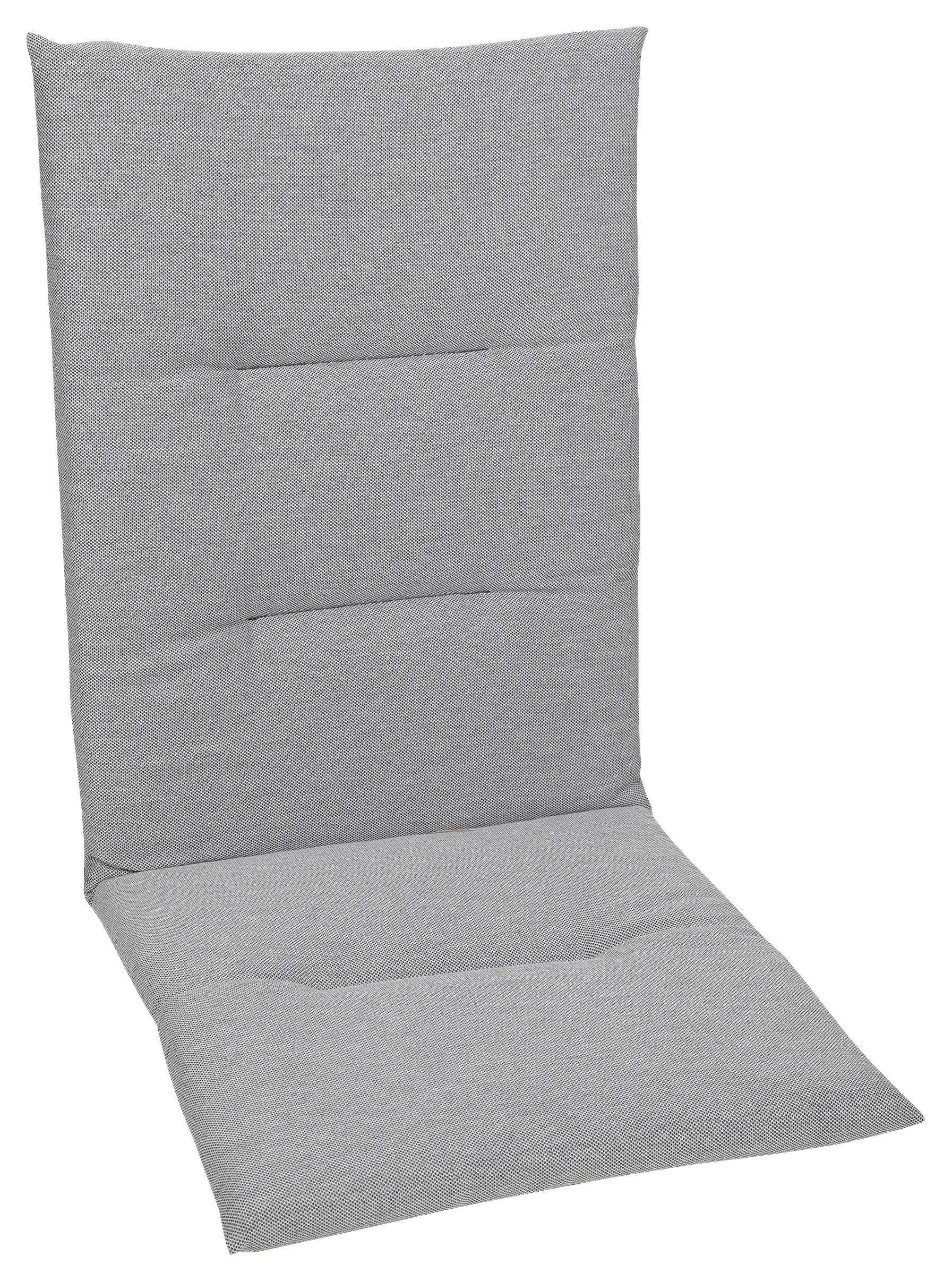 JASTUK ZA STOLICU SA NASLONOM  48/5/120 cm    - svetlosiva, Konvencionalno, tekstil (48/5/120cm)