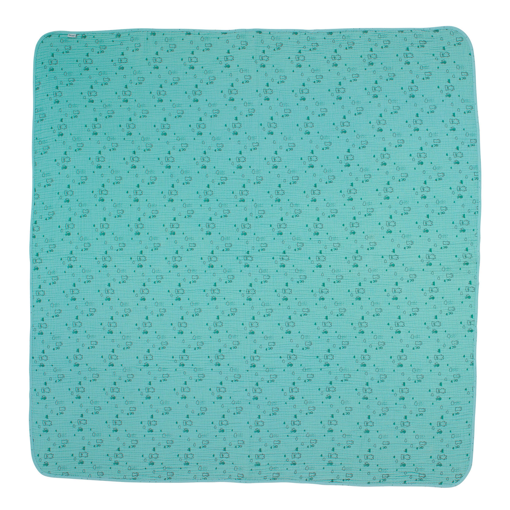 SCHMUSEDECKE Ben  120/120 cm  - Pastellgrün, Basics, Textil (120/120cm) - Sterntaler