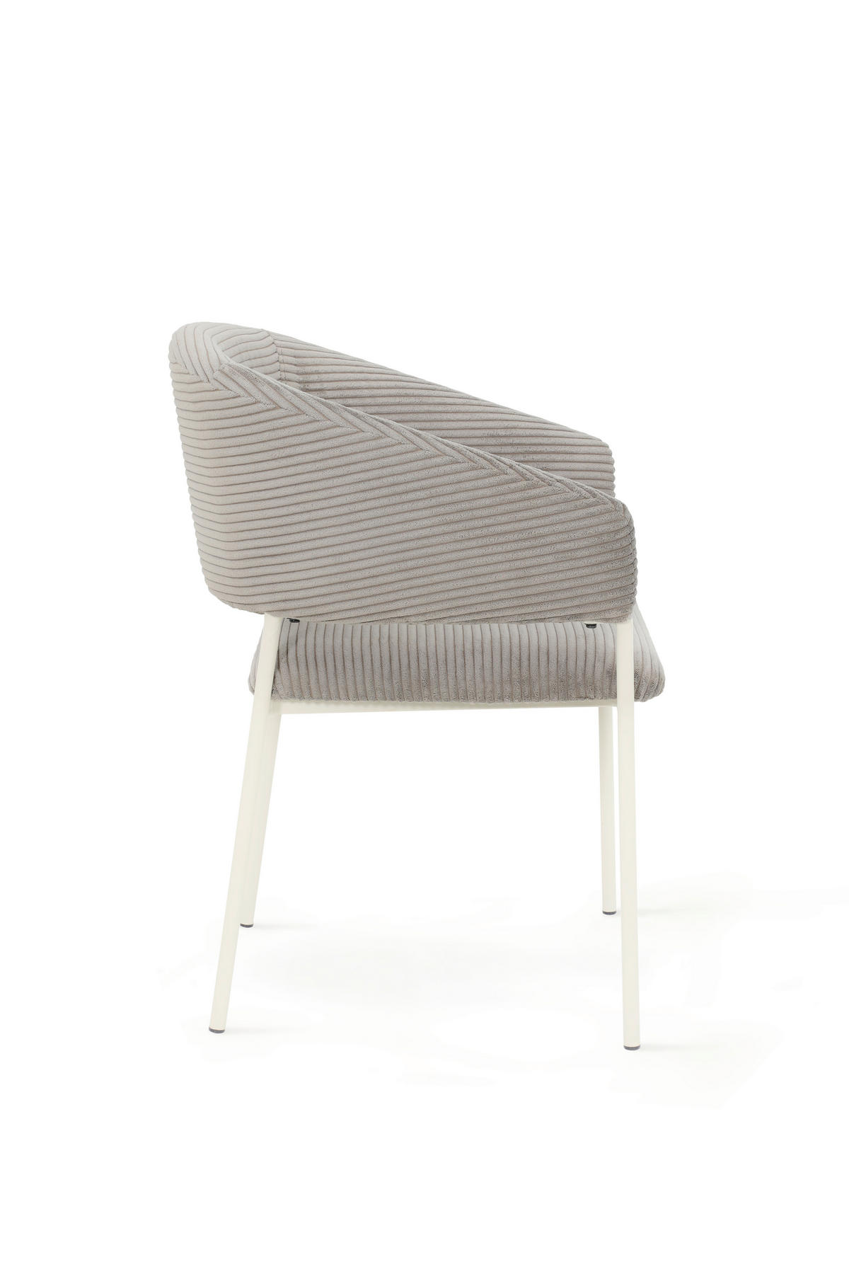 ARMLEHNSTUHL  in Stahl Cord  - Schlammfarben/Weiß, Basics, Textil/Metall (51/81,5/57,5cm) - Tom Tailor