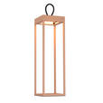 AKKU-TISCHLEUCHTE Miami 15/15/50 cm  - Sandfarben, KONVENTIONELL, Kunststoff/Metall (15/15/50cm) - Dieter Knoll