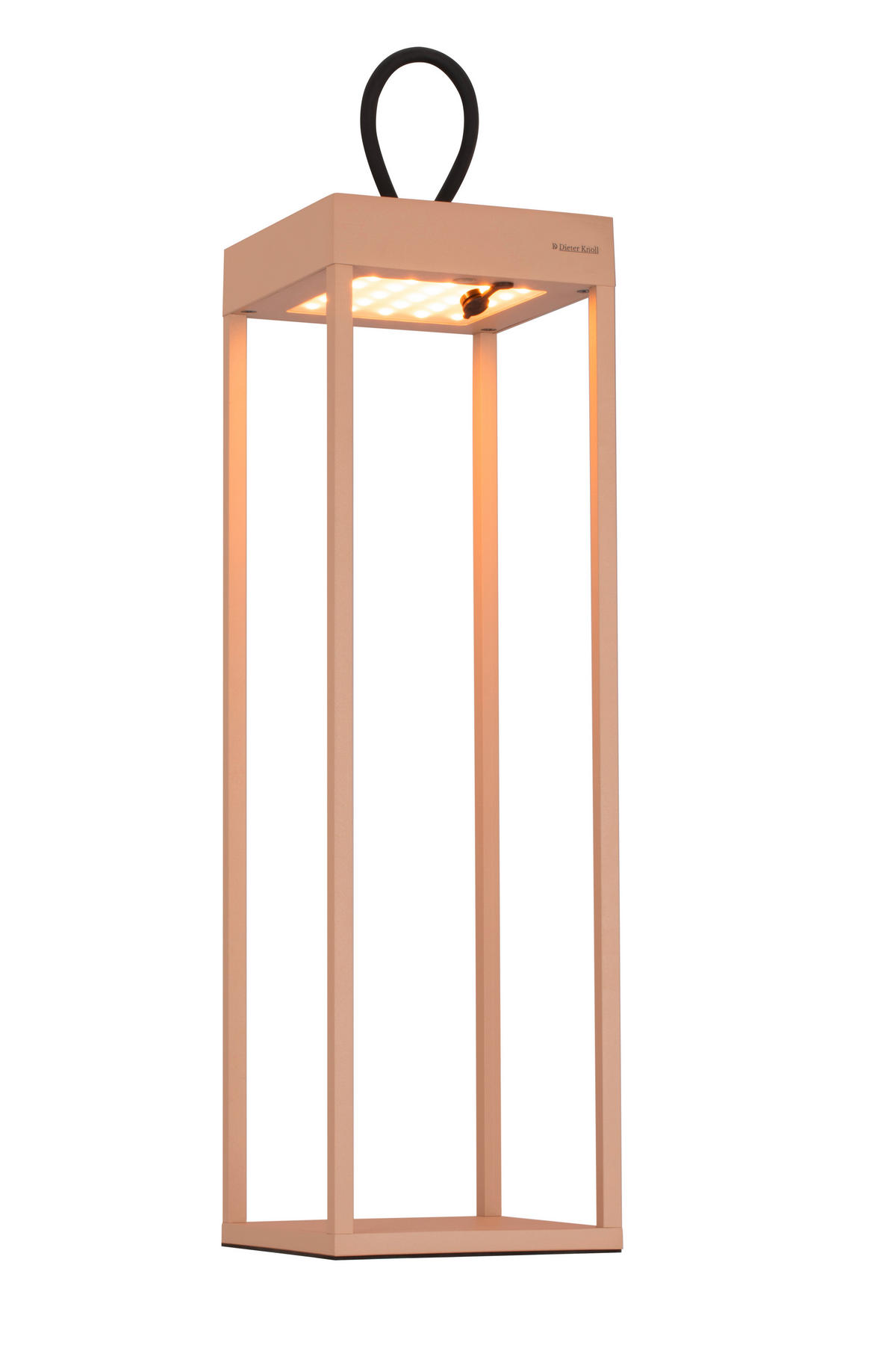 STOLNÍ LAMPA NA BATERIE 15/15/50 cm - pískové barvy, Konvenční, kov/plast (15/15/50cm) - Dieter Knoll