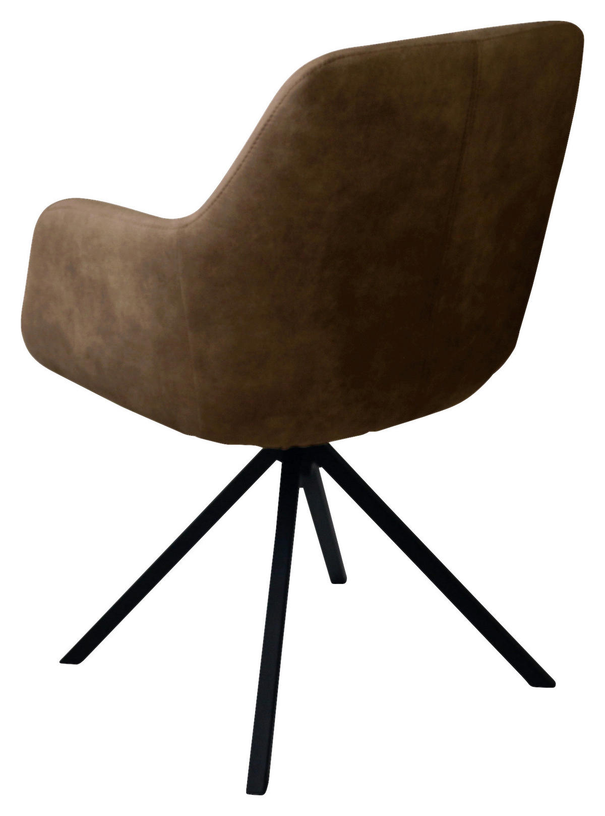 ARMLEHNSTUHL  in Stahl Flachgewebe  - Schwarz/Braun, Design, Textil/Metall (57/85,5/65cm) - Voleo