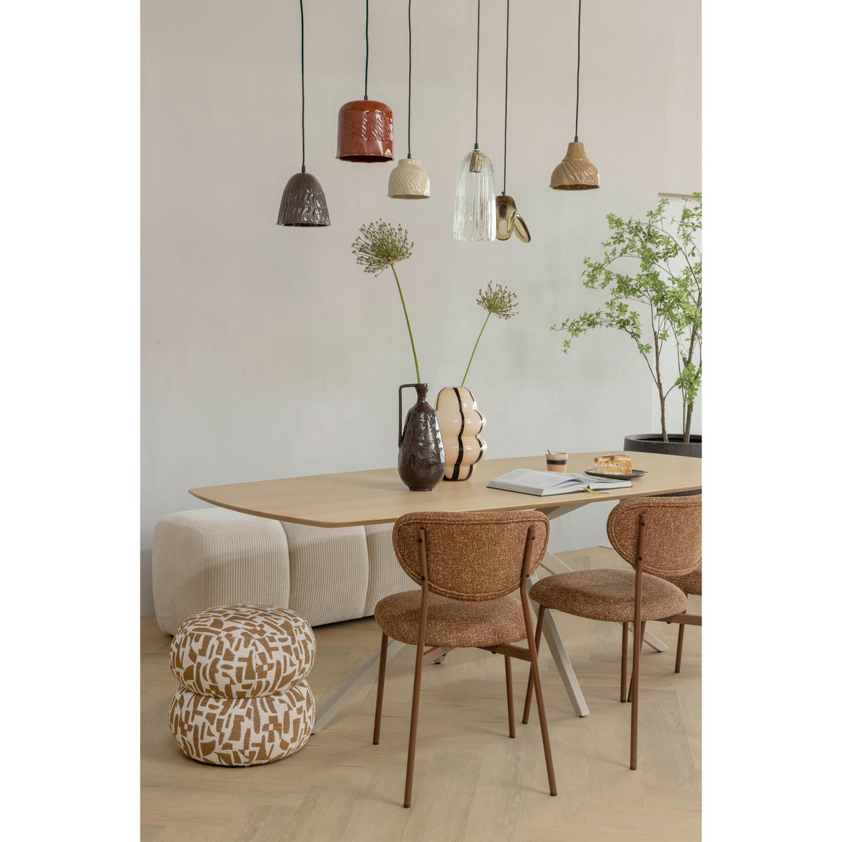 POUF in Braun Textil  - Braun, Design, Textil (43/40/43cm) - Livetastic