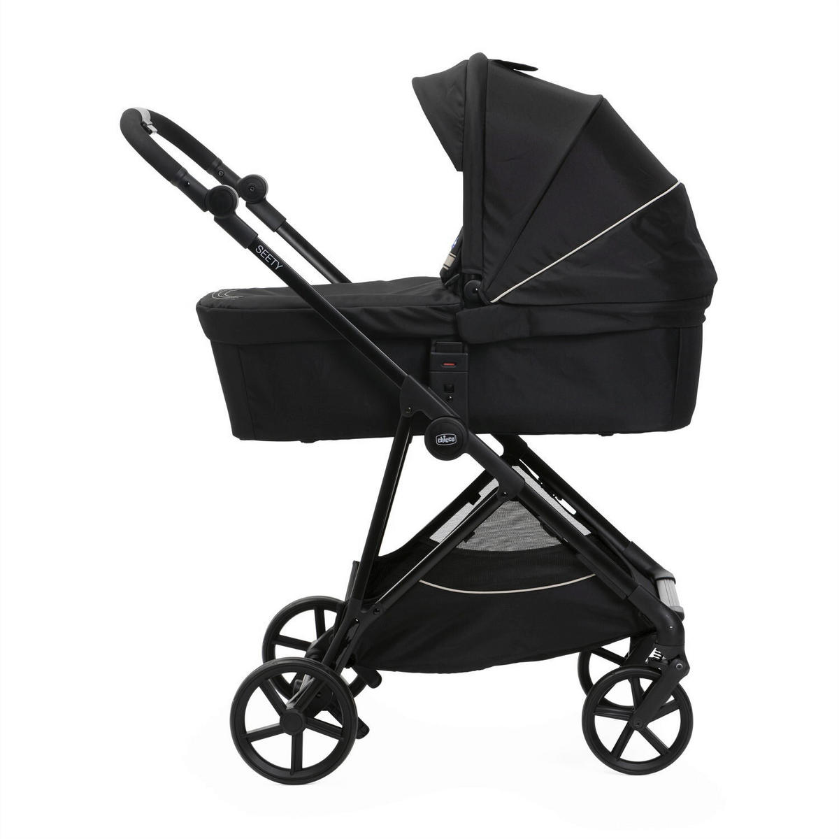 LIEGEWANNE SEETY  - Schwarz, Basics (40/69/85cm) - Chicco