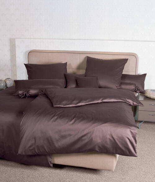NACKENROLLENBEZUG Giacomo 15/40 cm  - Dunkelbraun, Basics, Textil (15/40cm) - Janine