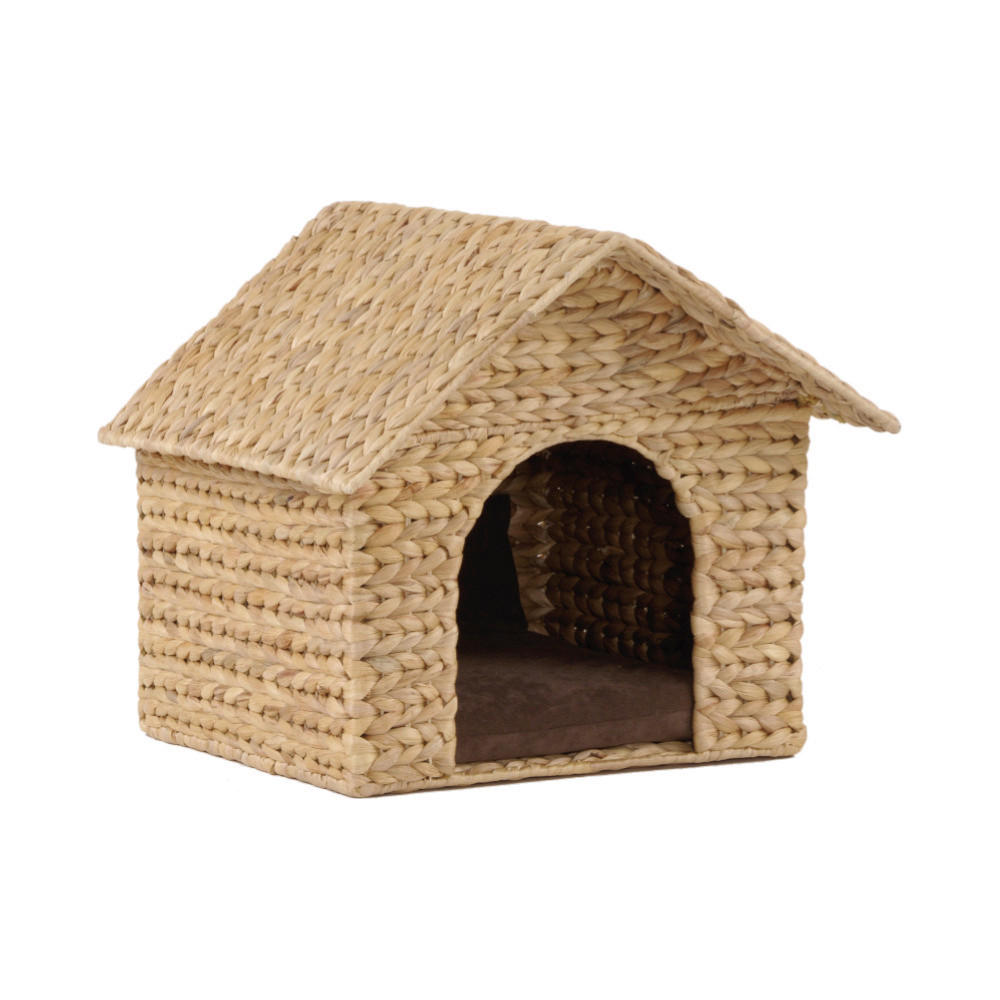 HUNDEBETT - Hellbraun, KONVENTIONELL, Holz/Kunststoff (43/40/36cm)
