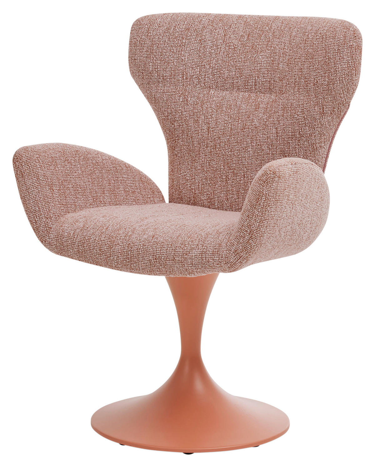 ARMLEHNSTUHL  in Flachgewebe  - Altrosa/Rosa, Design, Textil/Metall (65/93/68cm) - Musterring