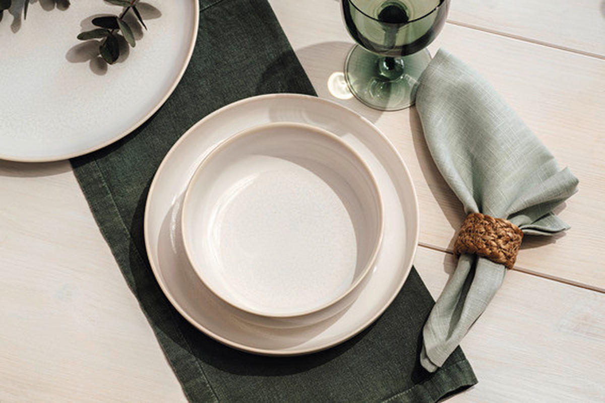 SPEISETELLER Crafted Cotton  26 cm   - Beige, LIFESTYLE, Keramik (26cm) - like.Villeroy & Boch