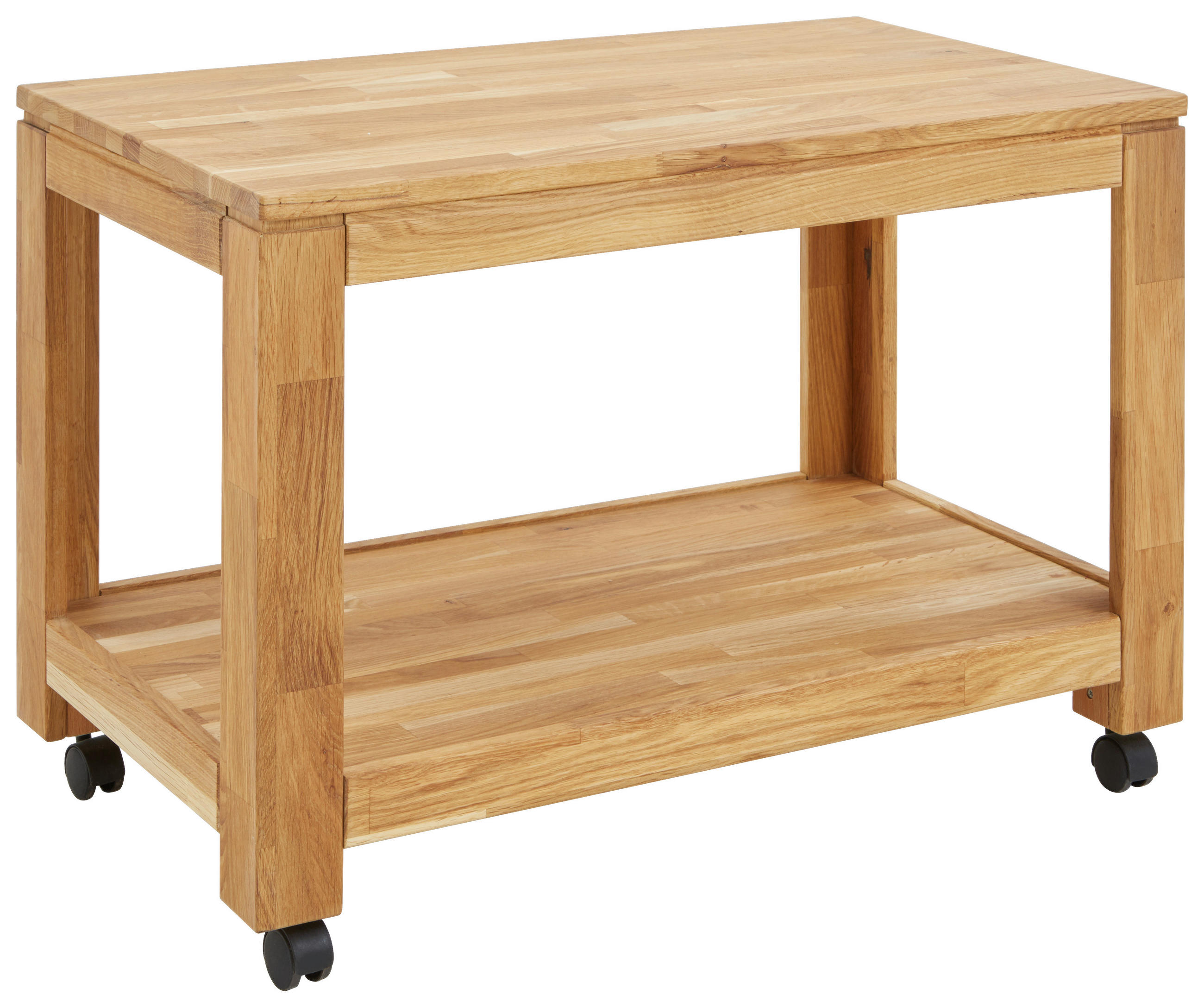 BEISTELLTISCH 45,5/80/55,5 cm Eiche massiv rechteckig  - Natur, Holz/Kunststoff (45,5/80/55,5cm) - Linea Natura