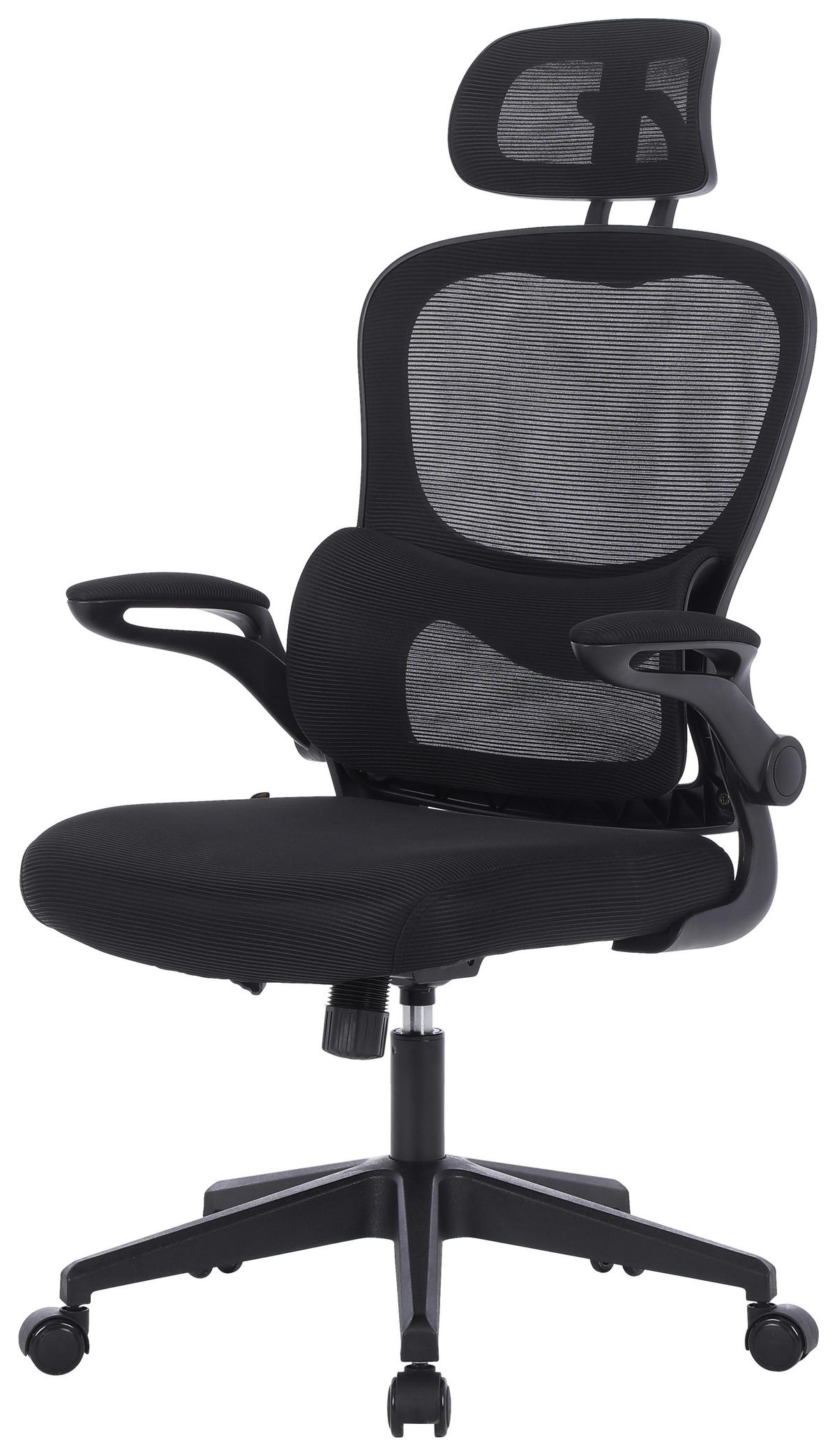 KANCELARIJSKA STOLICA  crna   - crna, Konvencionalno, metal/tekstil (63,5/116-126/66cm) - Carryhome