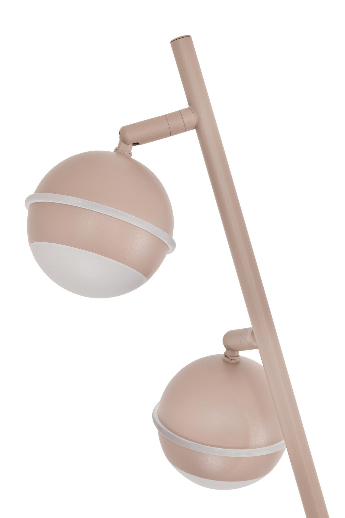 LED-STEHLEUCHTE Biarritz 25/140/25 cm  - Sandfarben/Schwarzchrom, Design, Kunststoff/Metall (25/140/25cm)