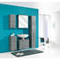 MIDISCHRANK Graphitfarben - Chromfarben/Graphitfarben, Design, Holz (30/141/33cm) - XORA
