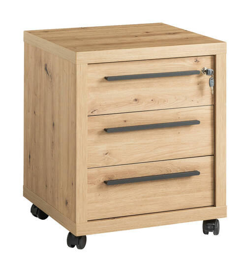 PREDALNIK NA KOLESCIH - Design, leseni material (53,6/63,4/44,7cm) - Carryhome
