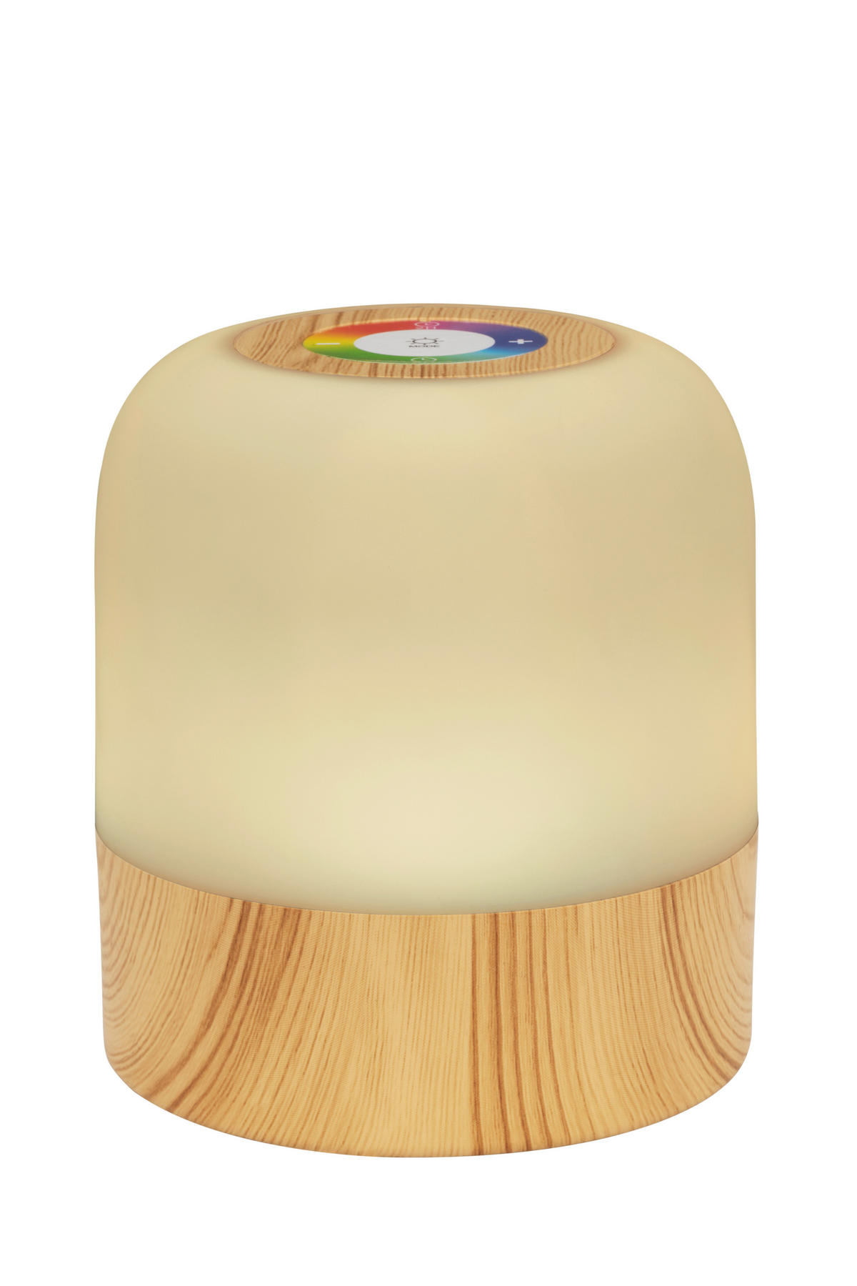 AKKU-TISCHLEUCHTE 7/8 cm   - Eschefarben/Weiß, LIFESTYLE, Kunststoff (7/8cm) - Novel