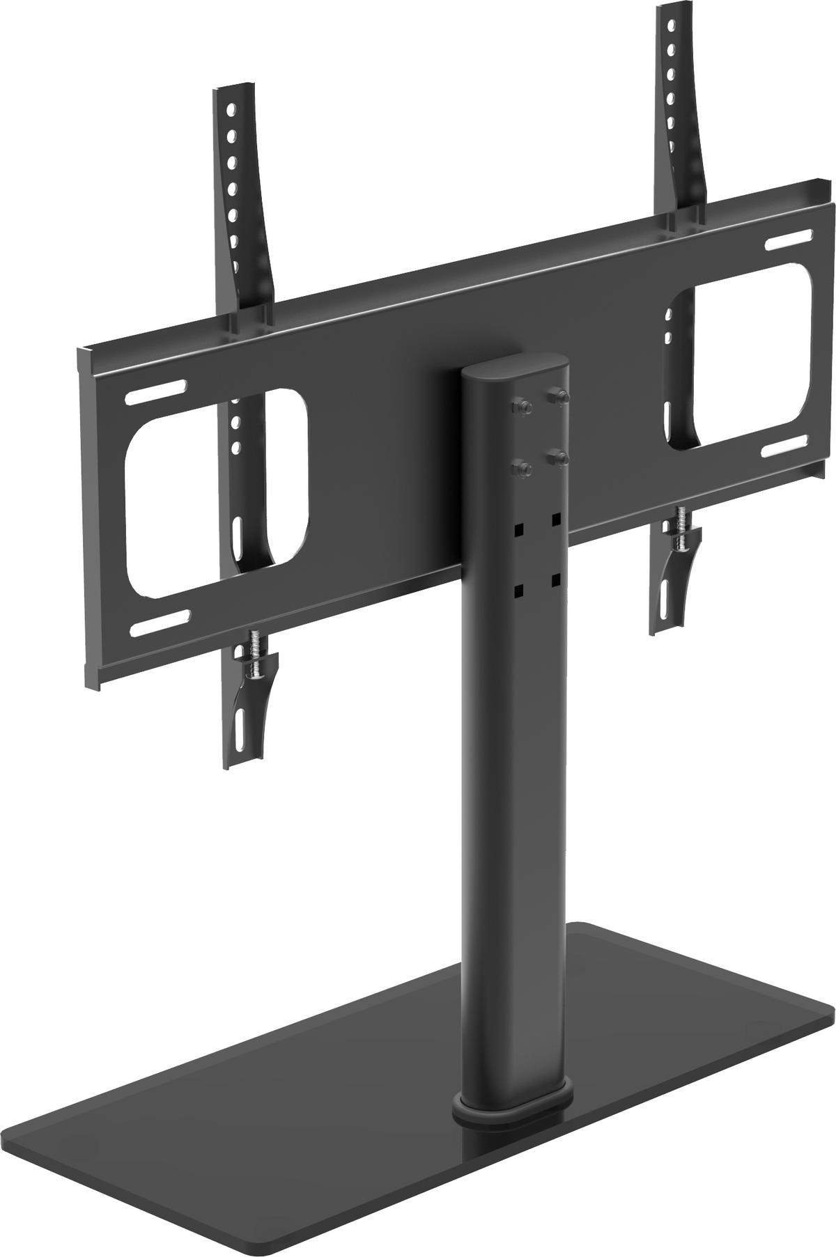 TV-RACK Metall, Glas Schwarz  - Schwarz, Basics, Glas/Metall (66/67,4/25cm) - MID.YOU