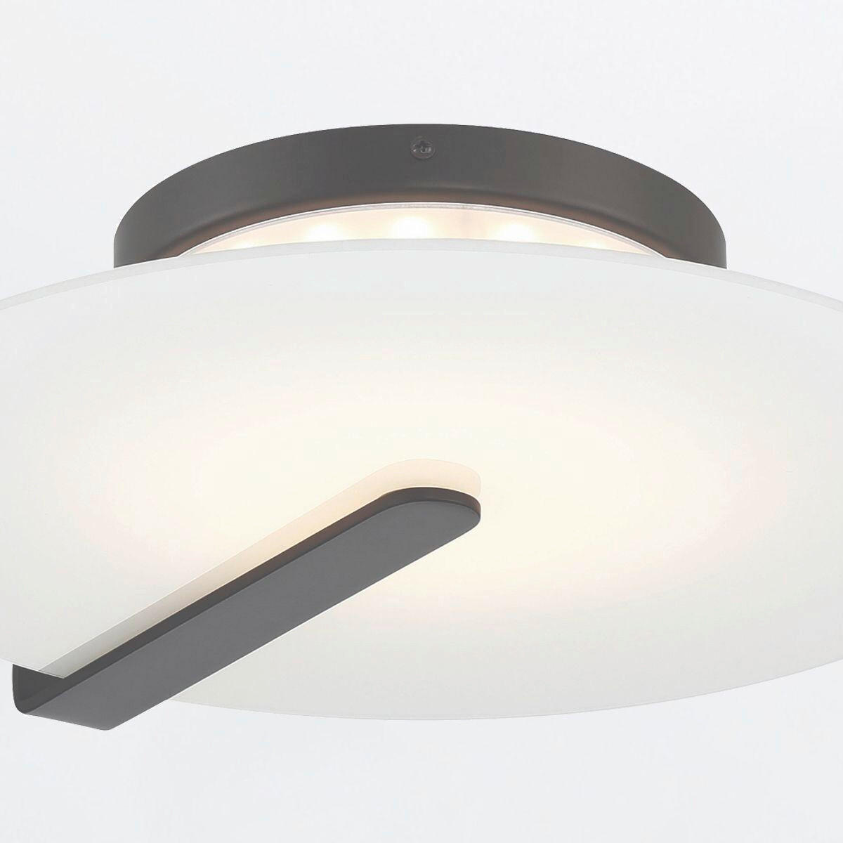 LED-WANDLEUCHTE - Schwarz, Design, Glas/Metall (43,2/9,2cm) - Elstead Lighting