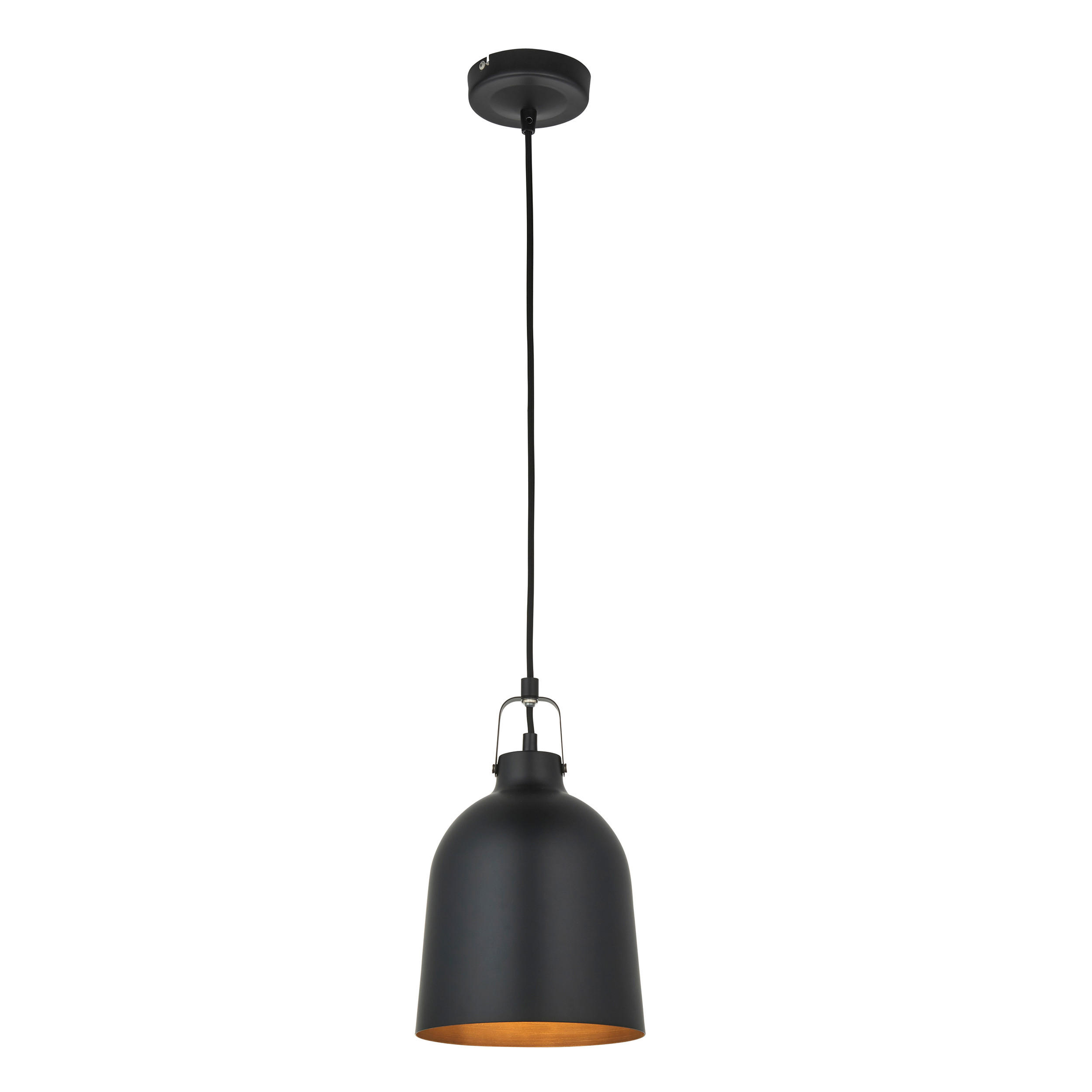 HÄNGELEUCHTE 19.6/156,50 cm  - Schwarz, Basics, Metall (19.6/156,50cm) - ENDON