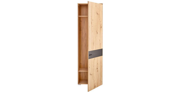 GARDEROBENSCHRANK 60/198/38 cm  - Anthrazit/Schwarz, KONVENTIONELL, Holzwerkstoff/Kunststoff (60/198/38cm) - Carryhome