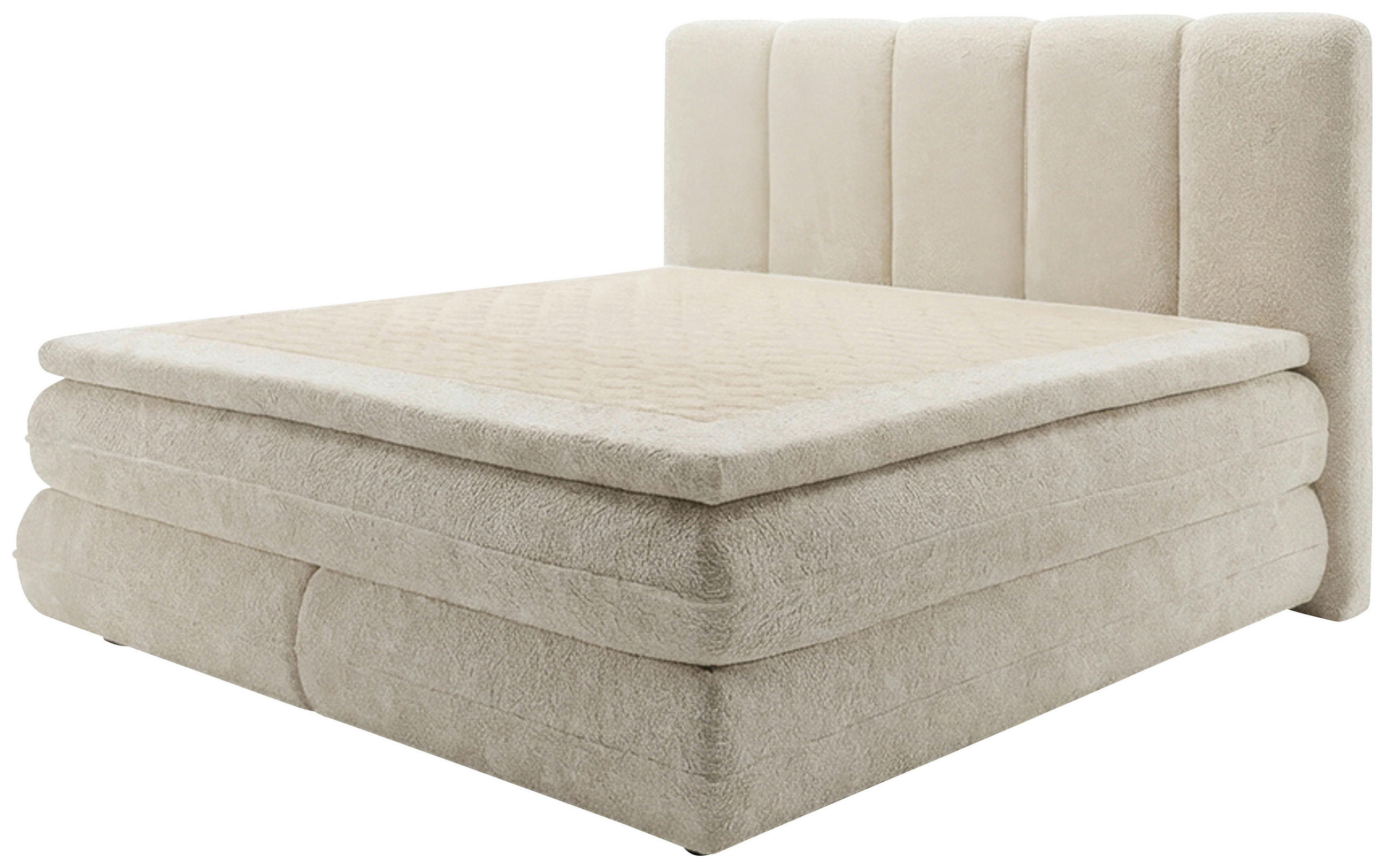 POSTELJA Z VZMETNICO   x  , les bež  - črna/bež, Moderno, kovina/umetna masa (180/200cm) - Hom`in