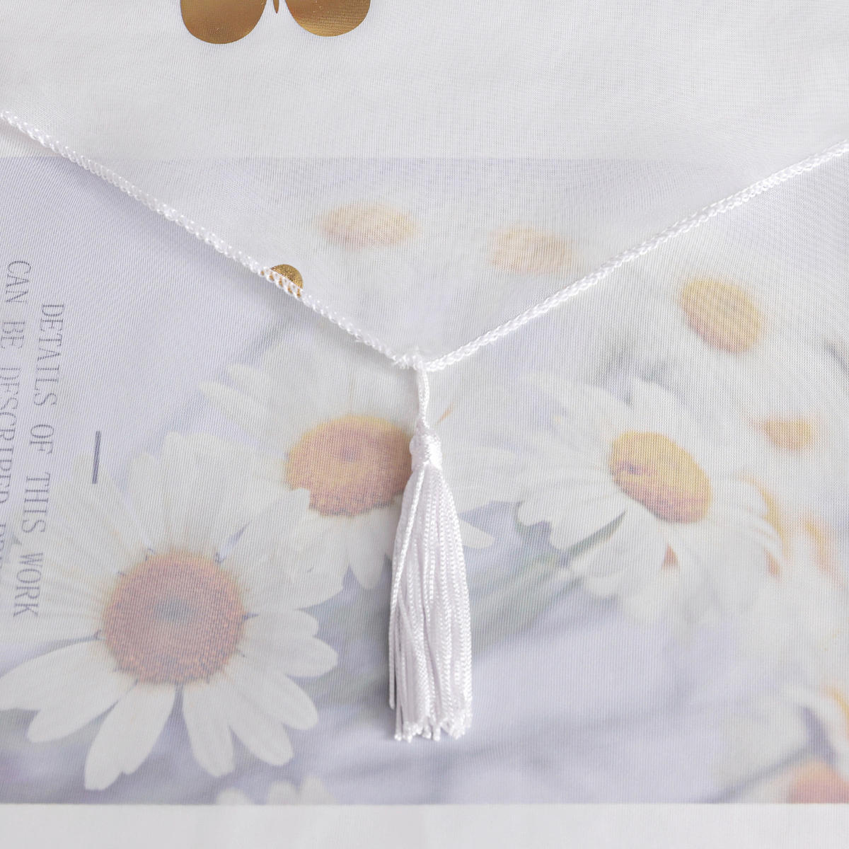 KURZGARDINE   60/90 cm   - Weiß Hochglanz/Goldfarben, Basics, Textil (60/90cm) - Joyswahl