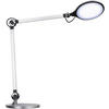 LED-SCHREIBTISCHLEUCHTE Straight 20/49/20 cm   - Silberfarben, Basics, Kunststoff (20/49/20cm) - Novel