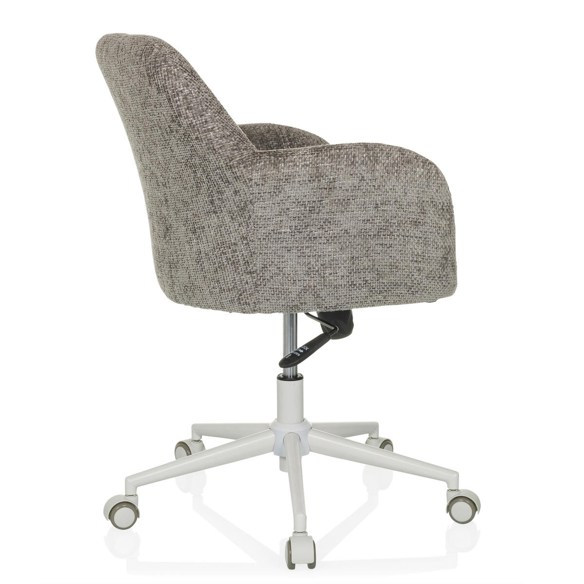 DREHSTUHL Grau  - Weiß/Grau, MODERN, Kunststoff/Textil (58/78/60cm) - MID.YOU