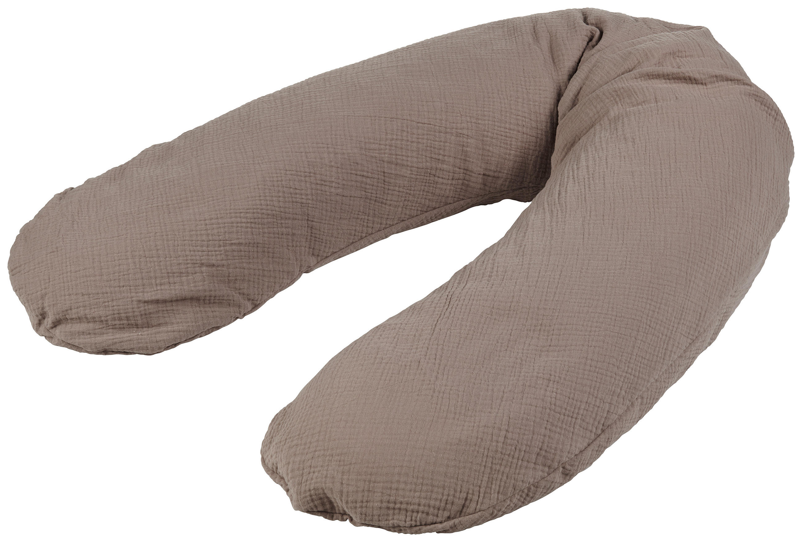 KOJICÍ POLŠTÁŘ - šedohnědá, Trend, textil (35/190cm) - Patinio