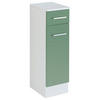 UNTERSCHRANK in   - Weiss/Silberfarben, Modern, Holzwerkstoff/Metall (25/84/35cm) - Held