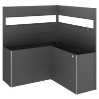 SICHTSCHUTZ ohne Hochbeet - Dunkelgrau, Basics, Kunststoff/Metall (152/91/152cm) - Biohort