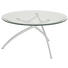 COUCHTISCH in Metall, Glas 90/44 cm - Transparent/Alufarben, Design, Glas/Metall (90/44cm) COUCHTISCH in Metall, Glas 90/44 cm - Transparent/Alufarben, Design, Glas/Metall (90/44cm)
