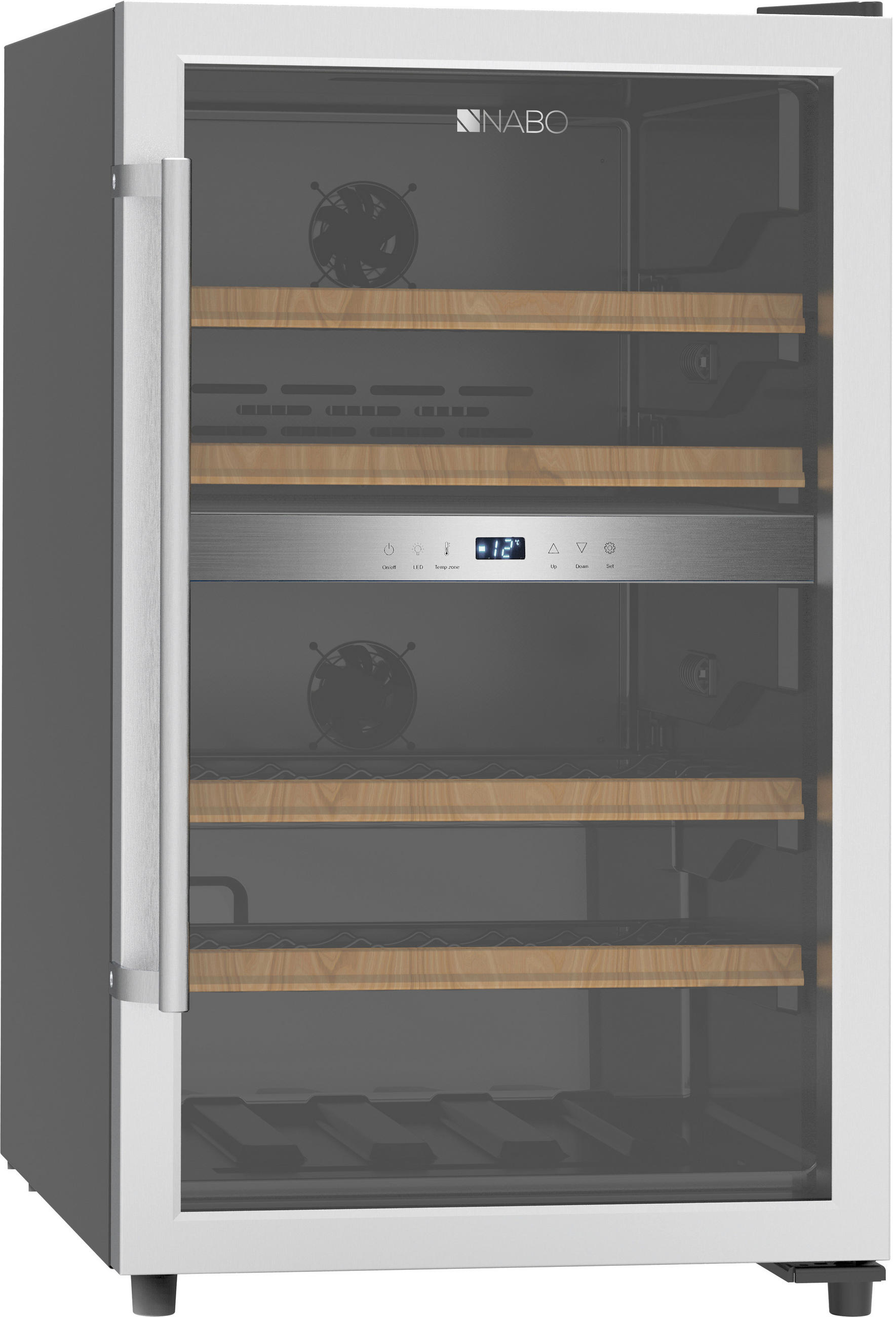 WEINKÜHLSCHRANK WS 1160  - Schwarz, Metall (50/85/60cm) - Nabo