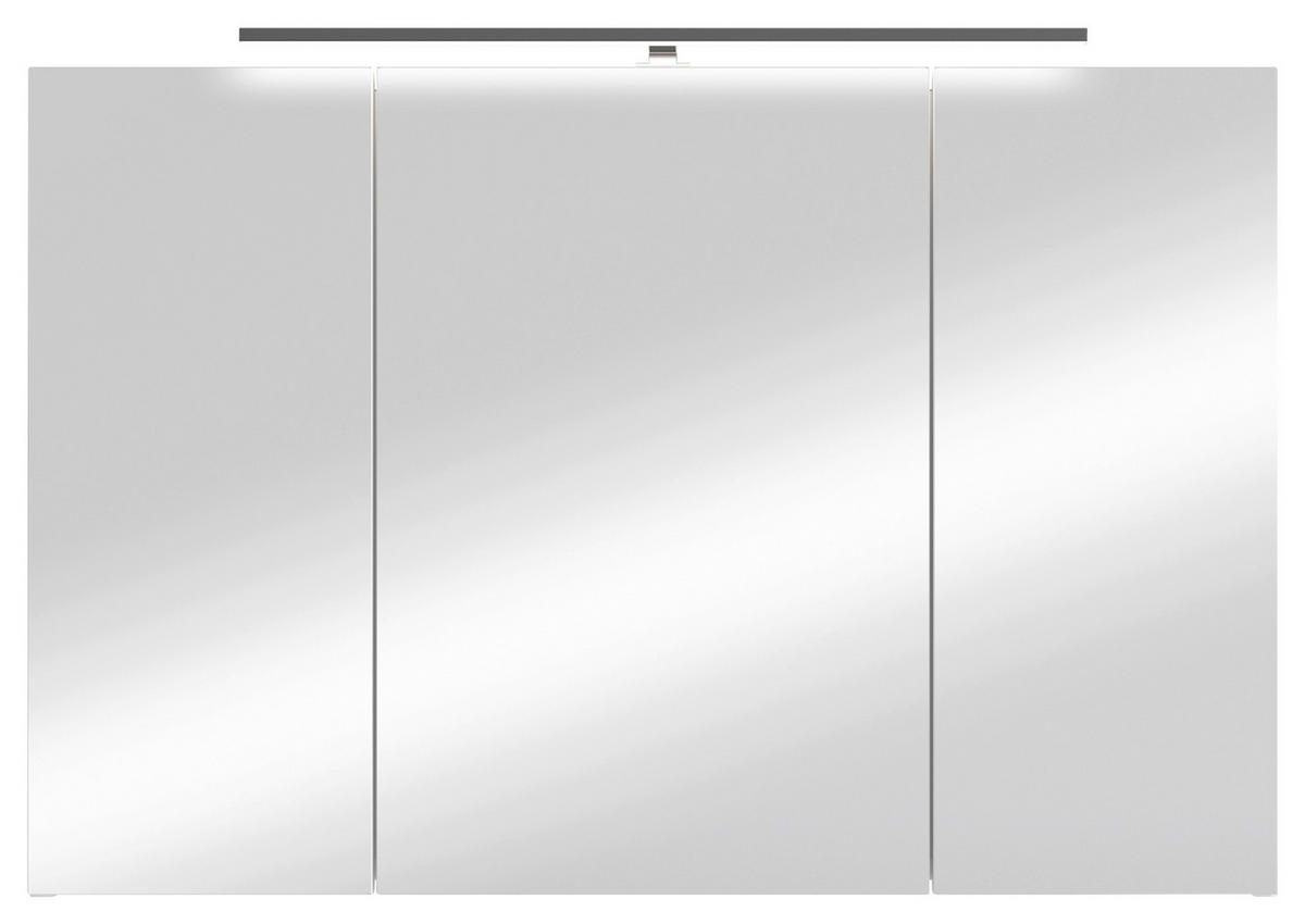 SPIEGELSCHRANK 90/60/20 cm  - Weiß, MODERN, Glas/Holzwerkstoff (90/60/20cm) - MID.YOU