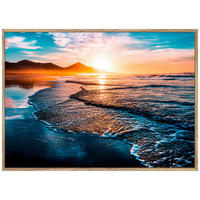 GLASBILD 70/50 cm  - Eichefarben/Multicolor, Natur, Glas/Holzwerkstoff (70/50cm) - Monee