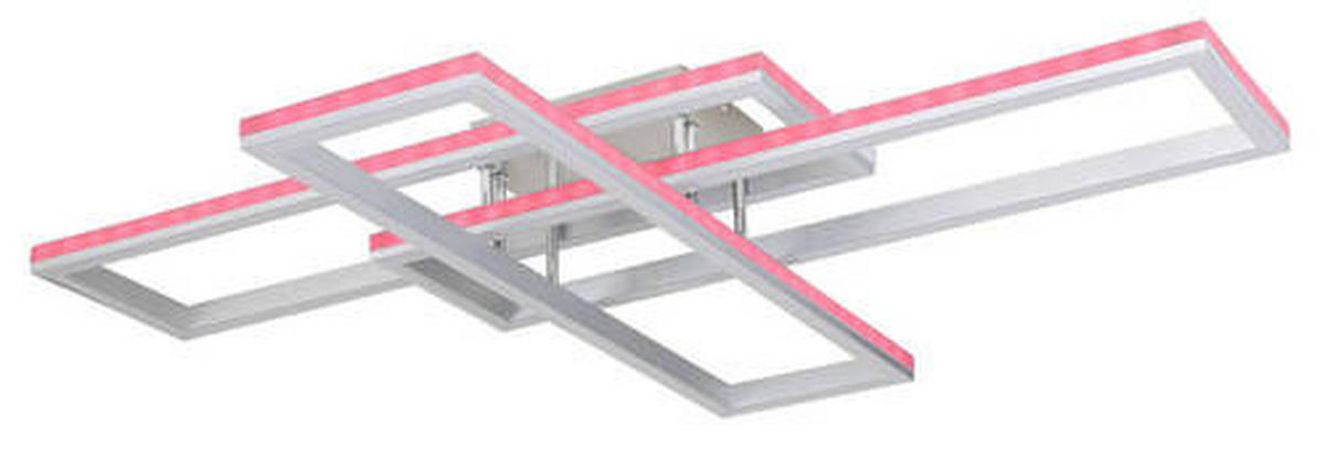 STROPNA LED-SVETILKA   //2700-6500 K/230 V/ - srebrne barve/opal, Design, kovina/umetna masa (100/69,5/13,5cm) - Globo