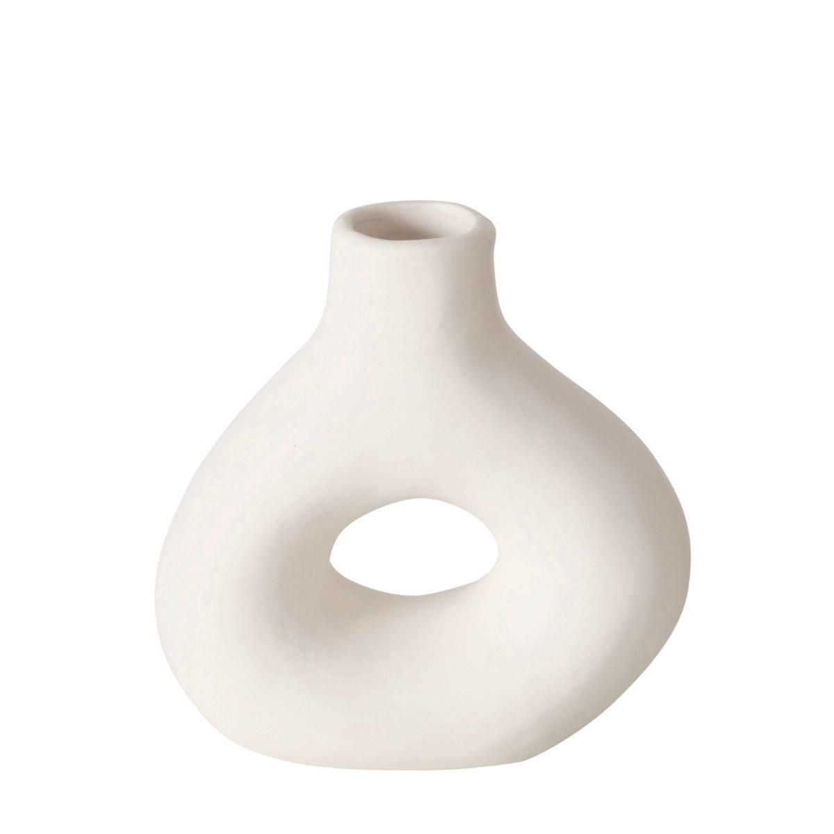 VASE 10 cm  - Beige/Weiß, Basics, Keramik (10/3,5/10cm) - Boltze Home