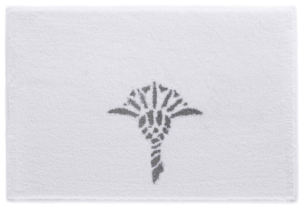 BADTEPPICH Cornflower Weiß 70/120 cm  - Weiß, Design, Kunststoff/Textil (70/120cm) - Joop!