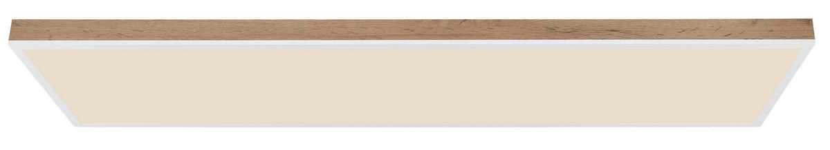 STROPNA LED-SVETILKA   //2700-6500 K/230 V/ - bela/temno rjava, Natur, kovina/umetna masa (120/30/7,5cm) - Globo