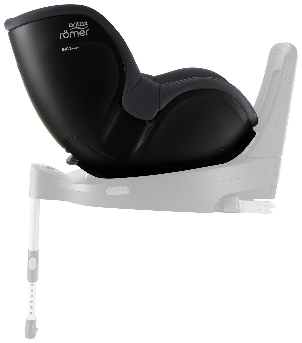 REBOARDER-KINDERSITZ DUALFIX 5Z  - Dunkelgrau/Grau, Basics, Textil (44/48/74cm) - Britax Römer