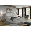 BOXSPRINGBETT 180/200 cm,  in Hellgrau, Bettkasten, Topper, Matratzen, Wendematratze mit unterschiedlichen Härtegraden, H2 + H3 = mittel + fest  - Hellgrau, Design, Kunststoff/Textil (180/200cm) - MID.YOU