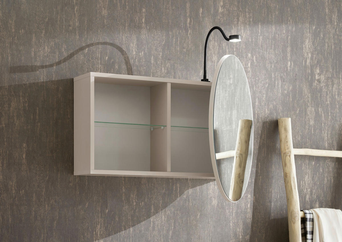 SPIEGELSCHRANK 80/60/20 cm  - Kaschmir, LIFESTYLE, Glas/Holzwerkstoff (80/60/20cm) - home24