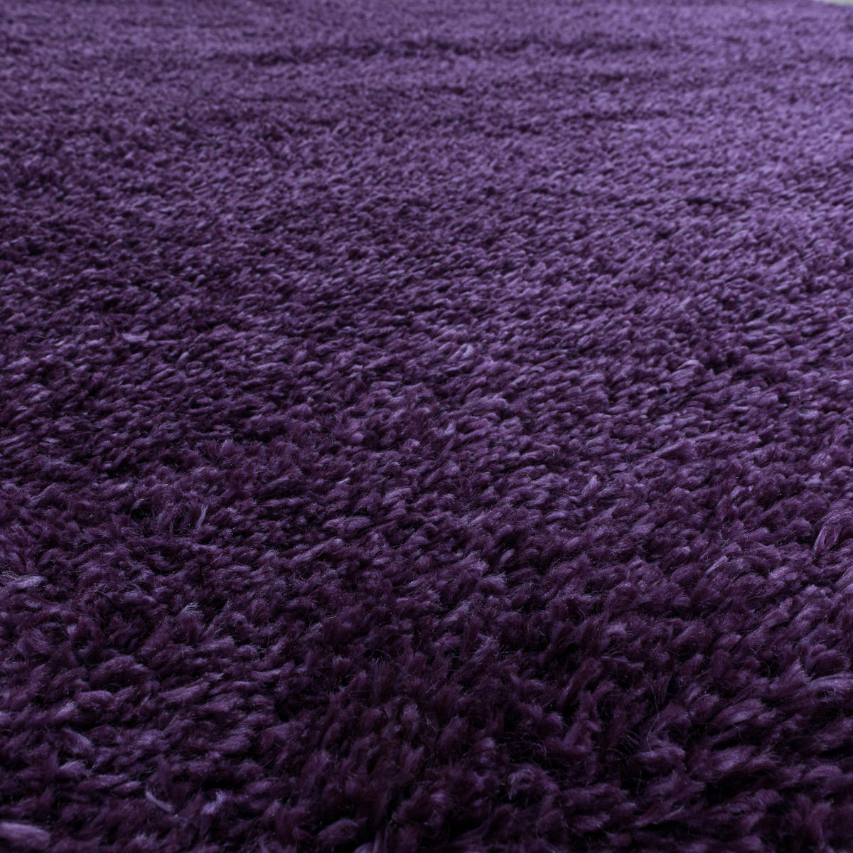 KOBEREC S VYSOKÝM VLASEM, 80/150 cm, fialová - fialová, Basics, textil (80/150cm) - Novel