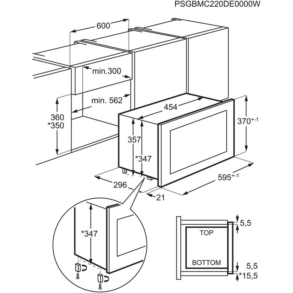 Thumbnail - Electrolux Einbaumikrowelle, Schwarz, Metall, Glas, 59.4x37.1x31.6 cm, Garraumbeleuchtung, LED-Display, Auftaufunktion, ...