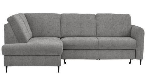 ECKSOFA in Chenille Graphitfarben  - Schwarz/Graphitfarben, MODERN, Holz/Textil (184/241cm) - Carryhome