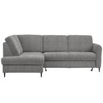 ECKSOFA in Chenille Graphitfarben  - Schwarz/Graphitfarben, MODERN, Holz/Textil (184/241cm) - Carryhome