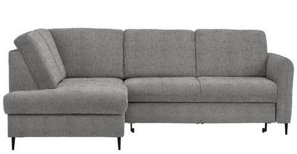 ECKSOFA in Chenille Graphitfarben  - Schwarz/Graphitfarben, MODERN, Holz/Textil (184/241cm) - Carryhome