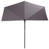 SONNENSCHIRM  270/150 cm  - Taupe/Schwarz, Basics, Textil/Metall (270/150cm)