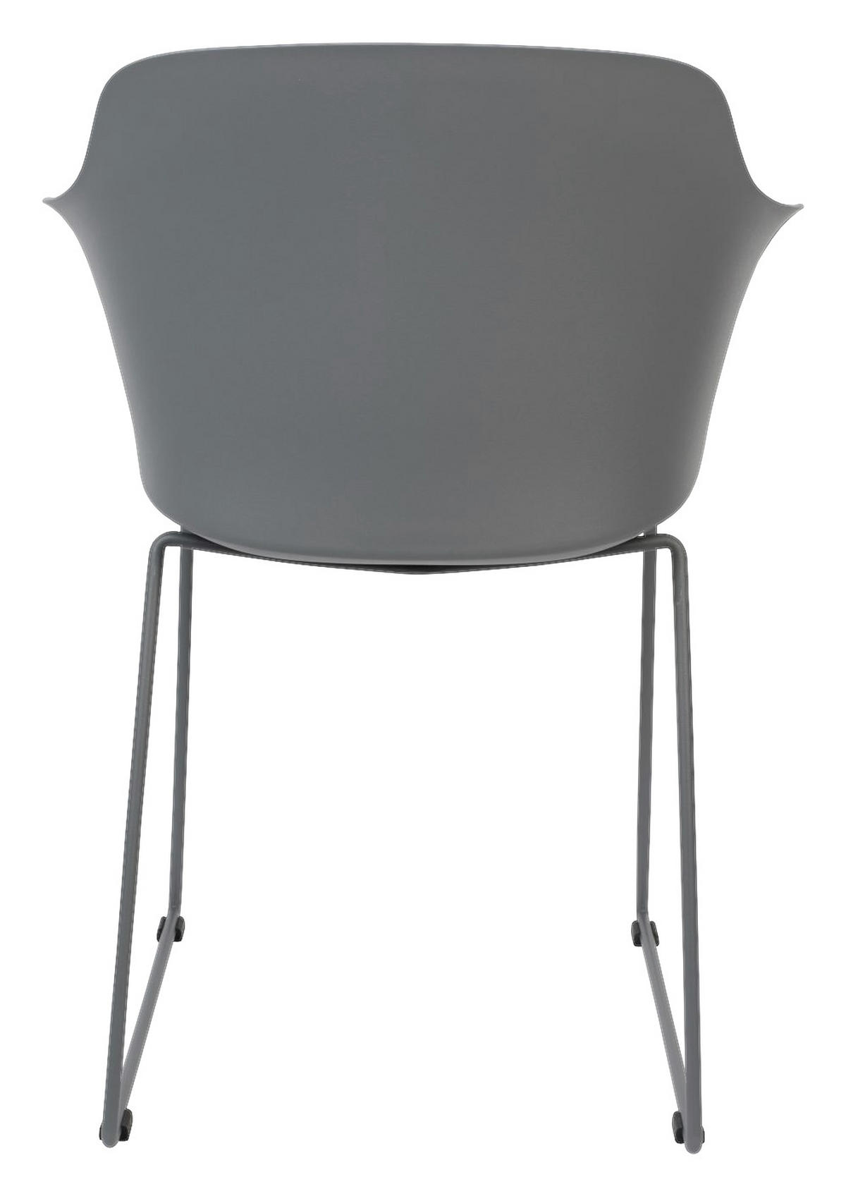 ARMLEHNSTUHL  in softmatt  - Grau, Trend, Kunststoff/Metall (58/81,5/54cm) - Livetastic